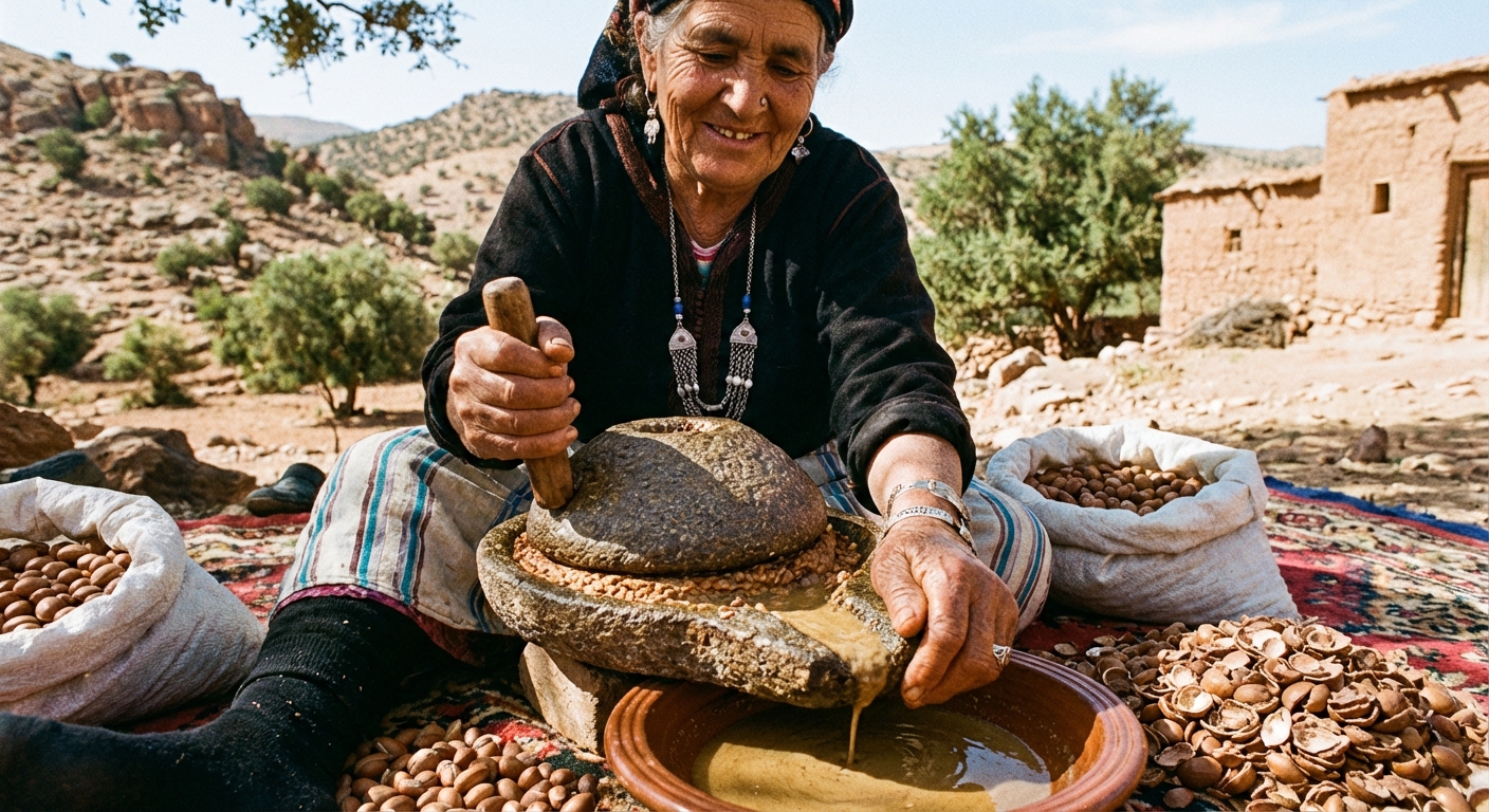 berber-woman-extracting-argan-oil-morocco