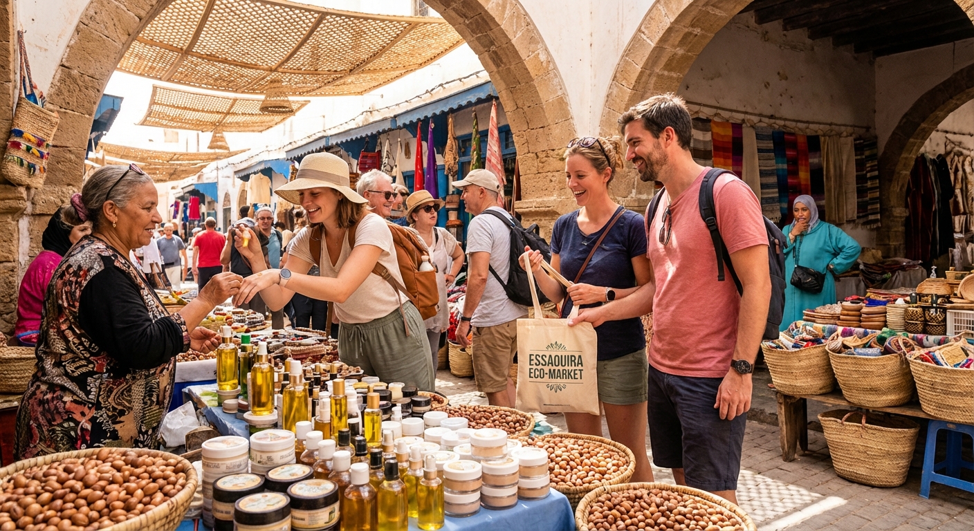 essaouira-market-argan-oil-tourists-shopping