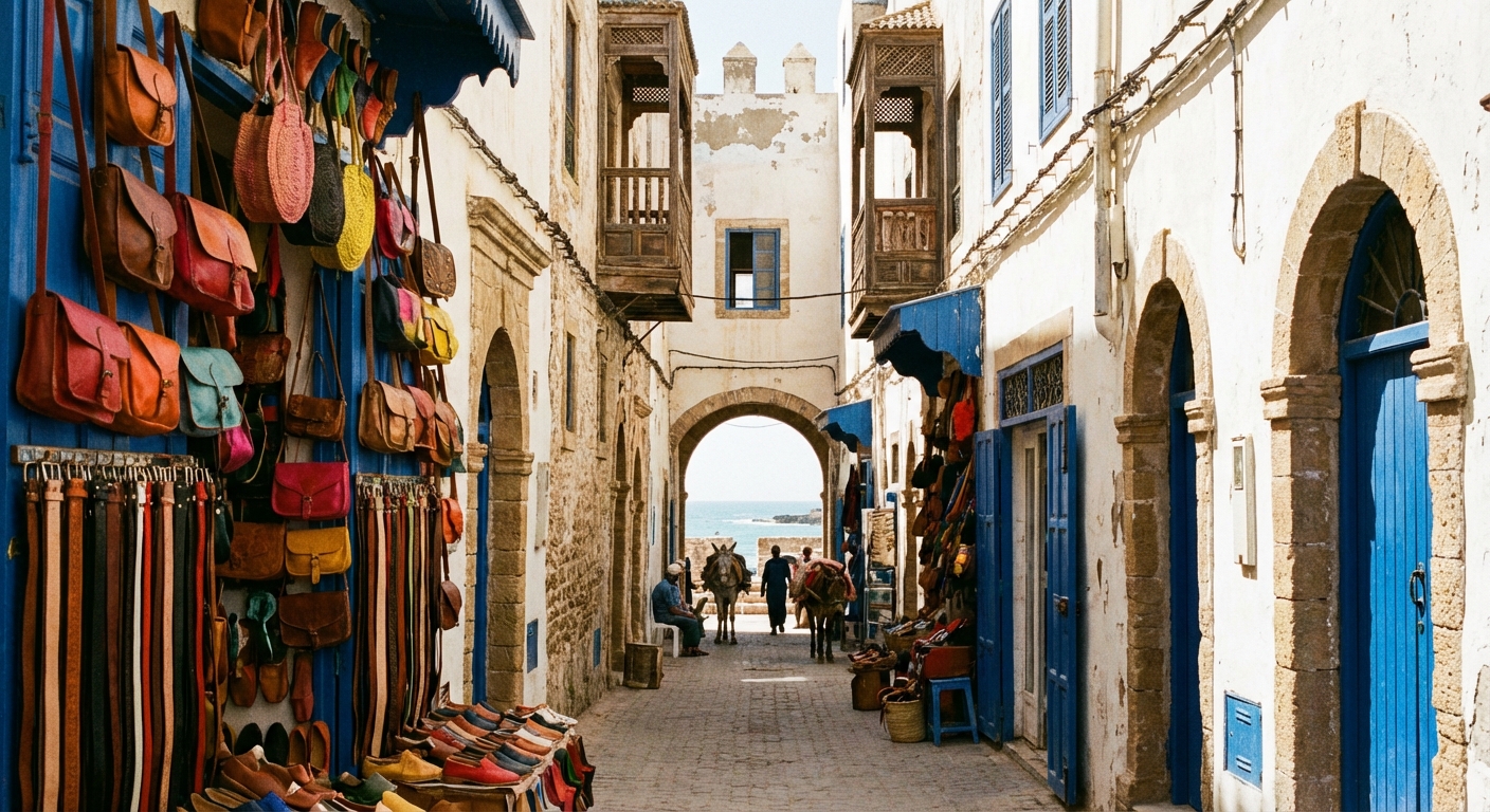 essaouira-medina-colorful-leather-goods-morocco