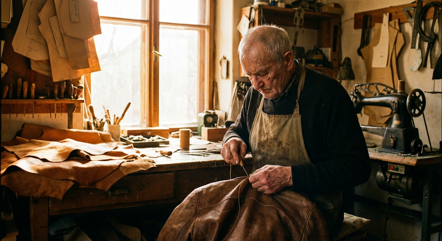 craftsman-stitching-leather-jacket-workspace