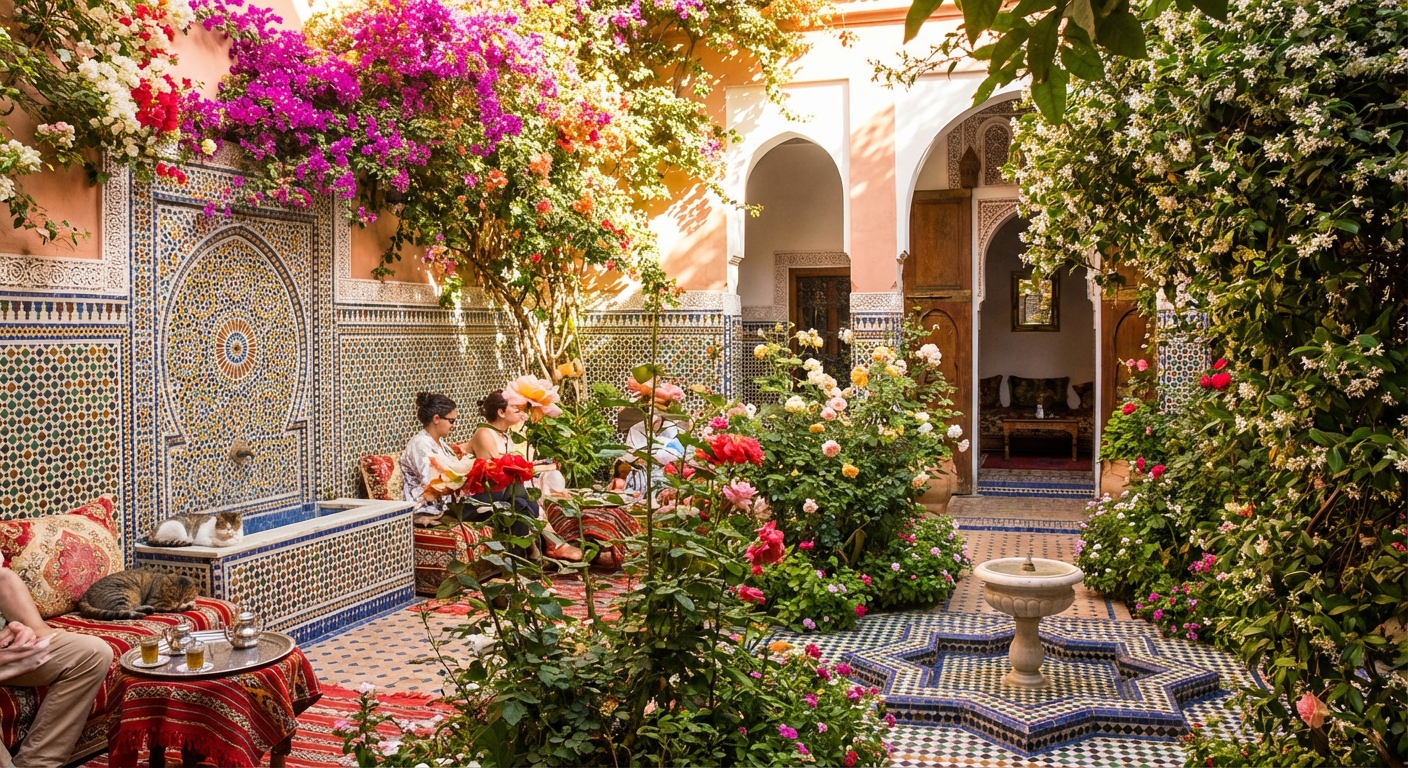 marrakech-medina-hidden-riad-garden-flowers