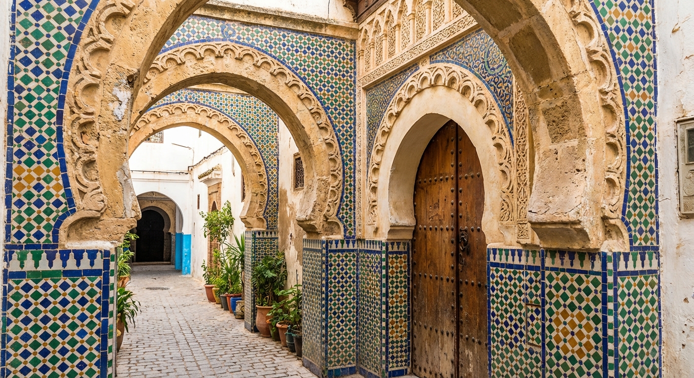 moorish-arches-spanish-tile-tetouan-medina