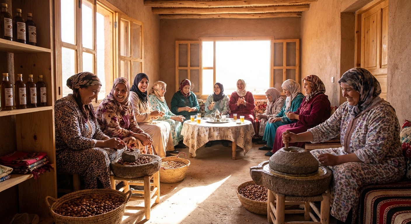 cooperative-marjana-oil-extraction-women-camaraderie