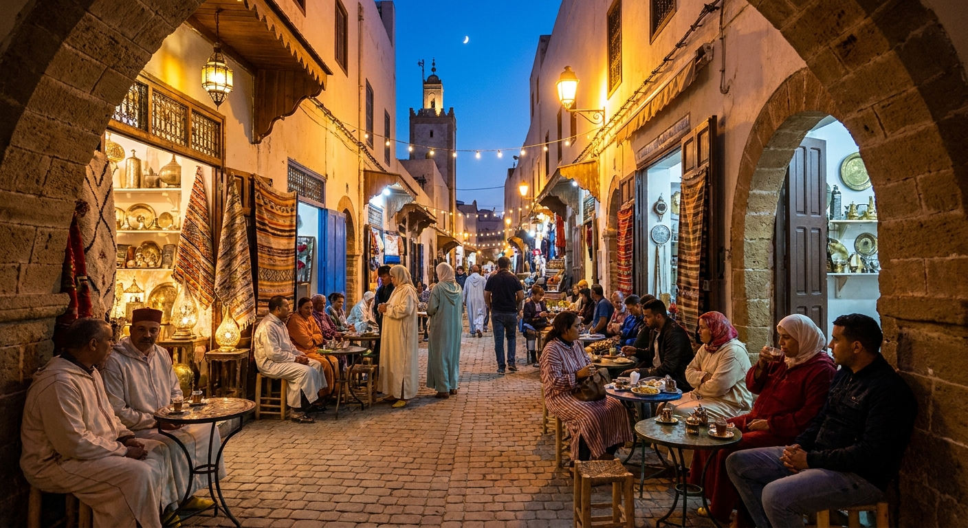 essaouira-calles-históricas-ramadán-actividad-nocturna