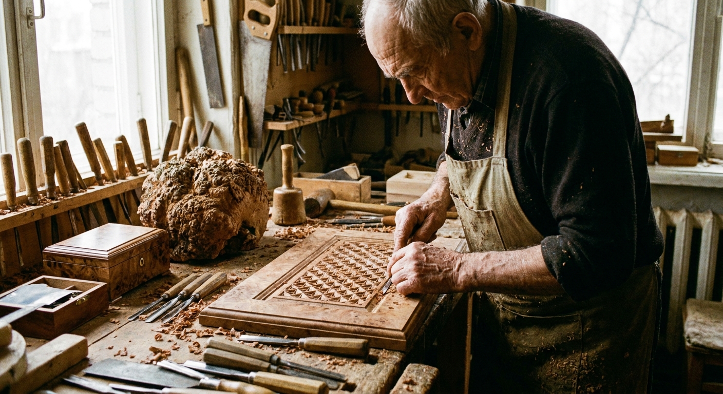 artisan-thuya-wood-crafting-intricate-patterns