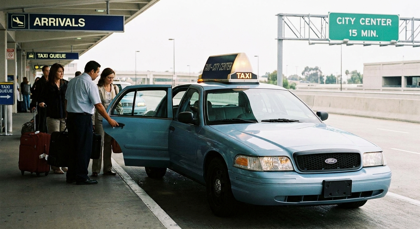 light-blue-taxi-airport-city-center