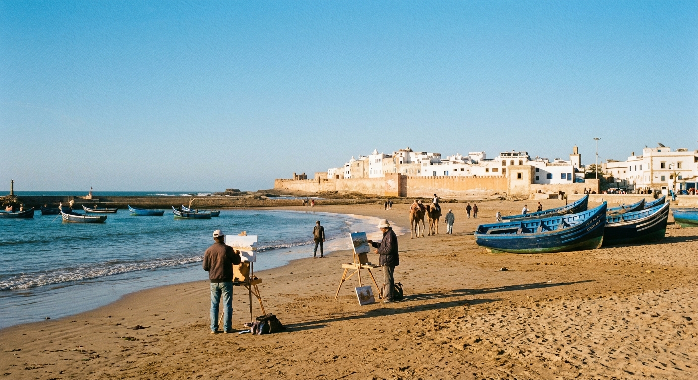 essaouira-beach-artists-fishing-boats-sky