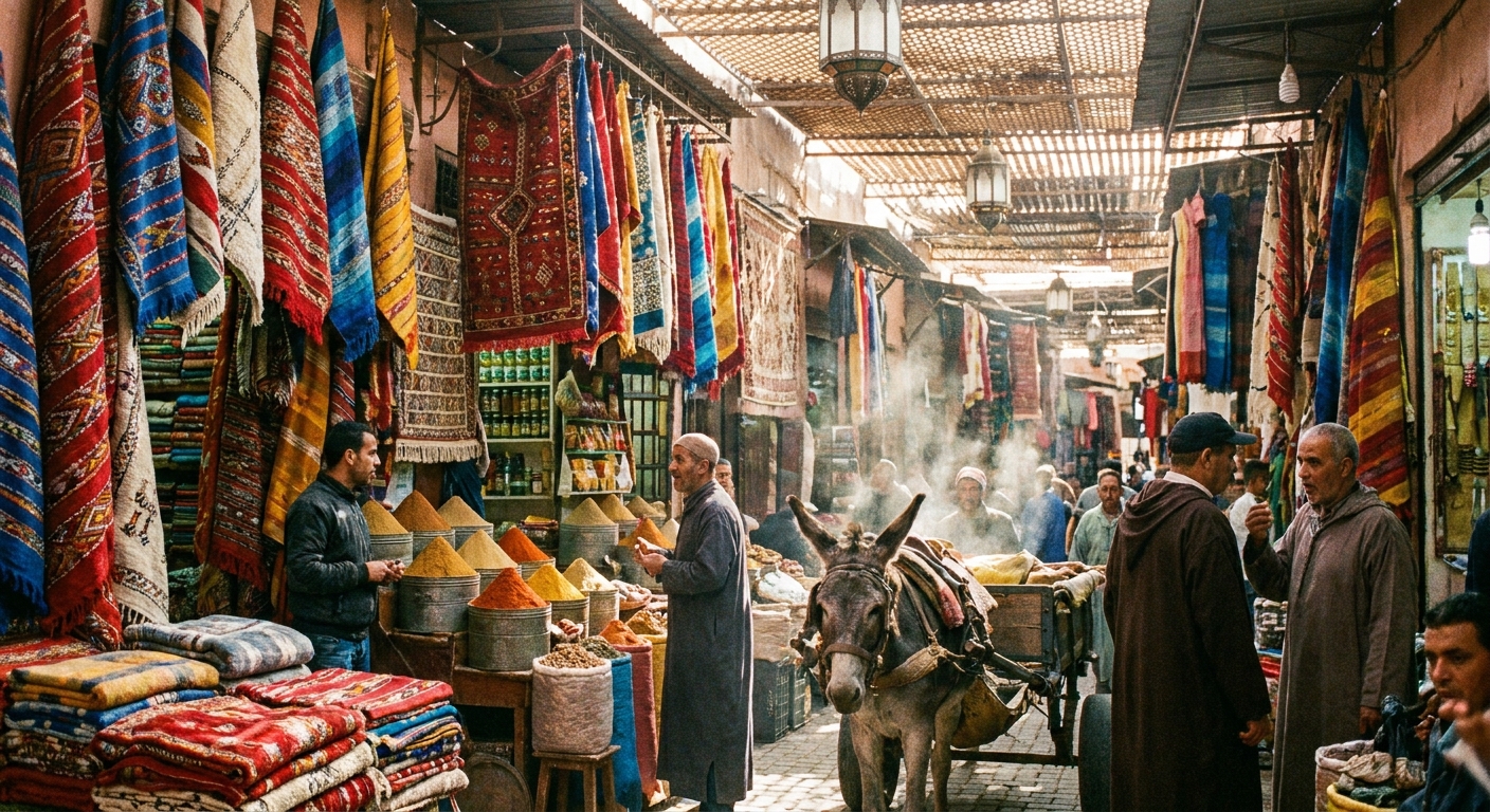 marrakech-souks-colorful-textiles-spices-local-life