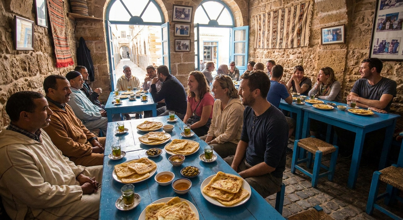 cozy-cafe-essaouira-morning-breakfast-msemen-mint-tea