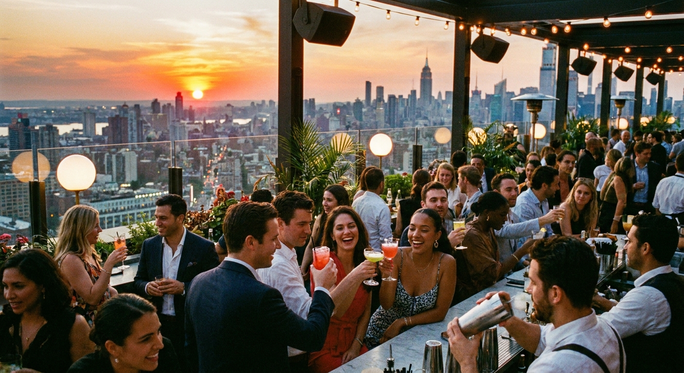 rooftop-bar-schemering-gasten-cocktails-stadslichten