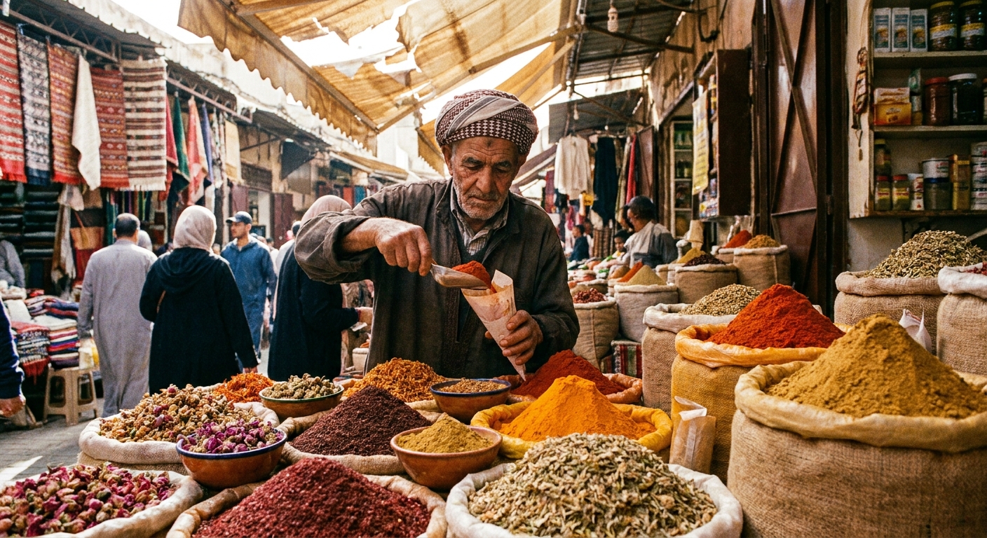 local-vendor-spices-souk-closeup-vibrant-colors