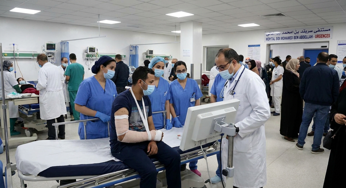 patient-medizinische-aufmerksamkeit-hopital-sidi-mohamed