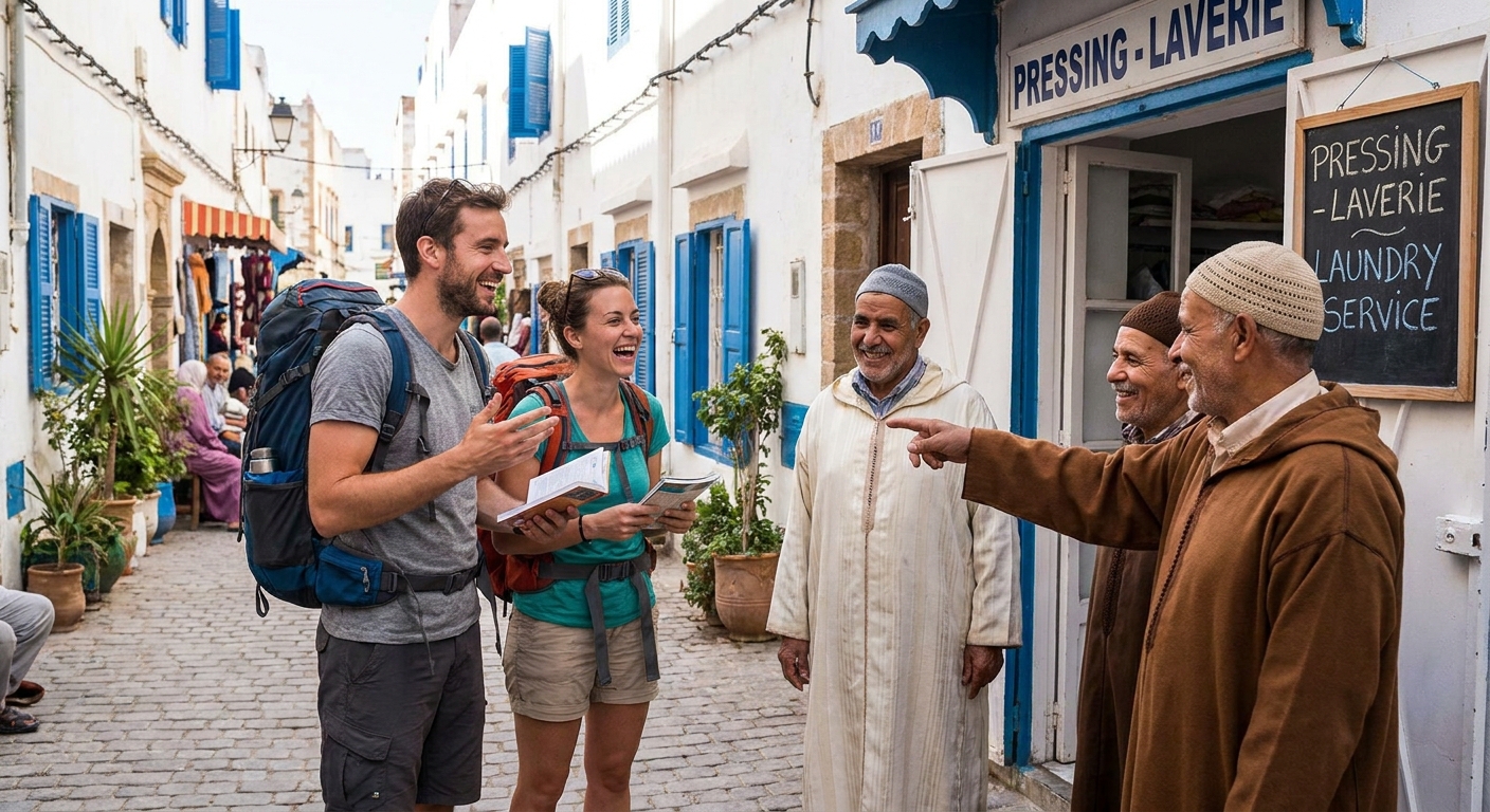 essaouira-einheimische-wäscherei-dienstinteraktion