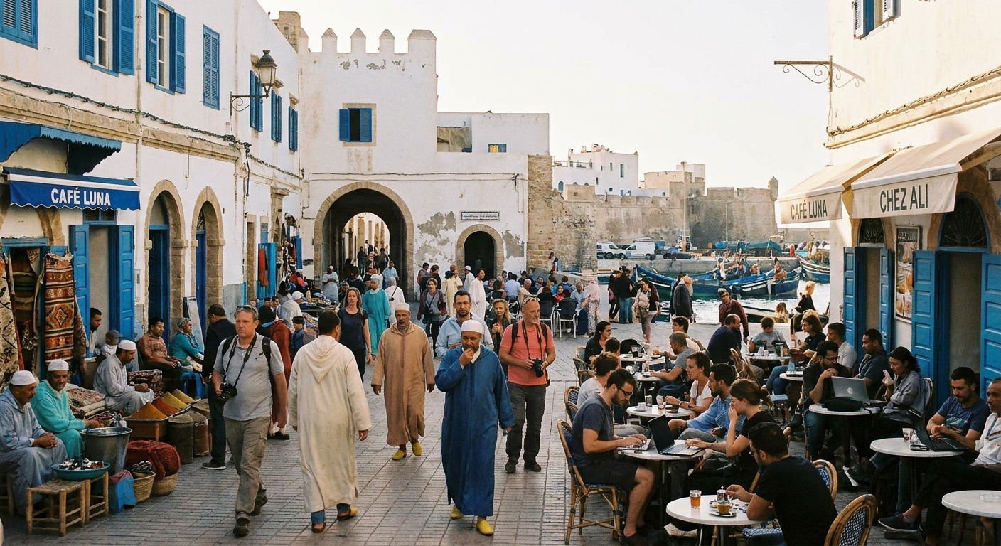 essaouira-medina-straßenansicht-einheimische-touristen