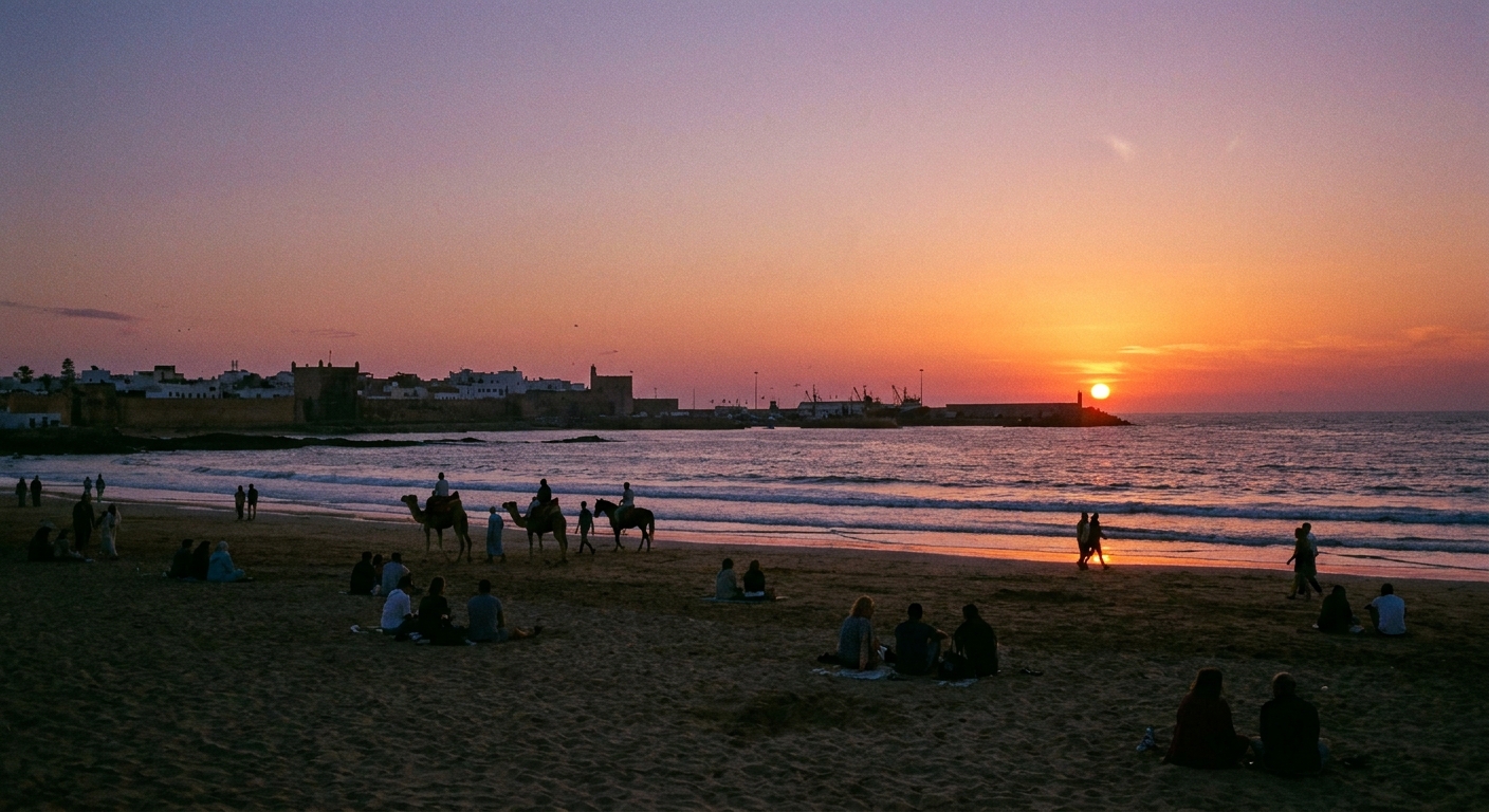 sunset-essaouira-coastline-silhouettes-beach