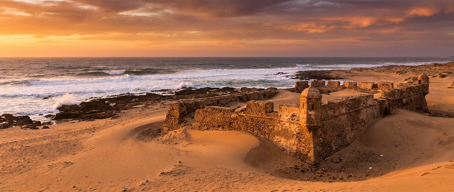 borj-el-baroud-fortress-sand-atlantic-waves