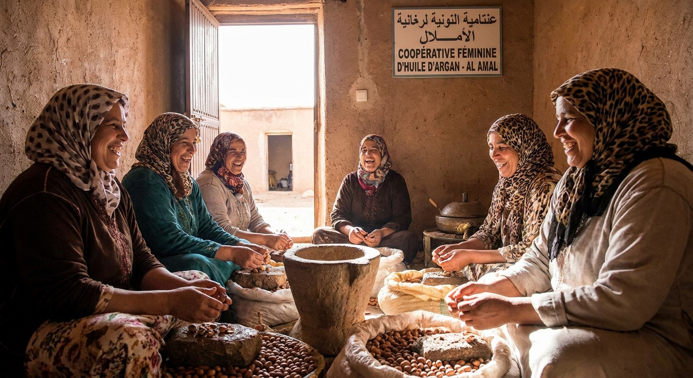 women-cooperative-argan-oil-teamwork-heritage