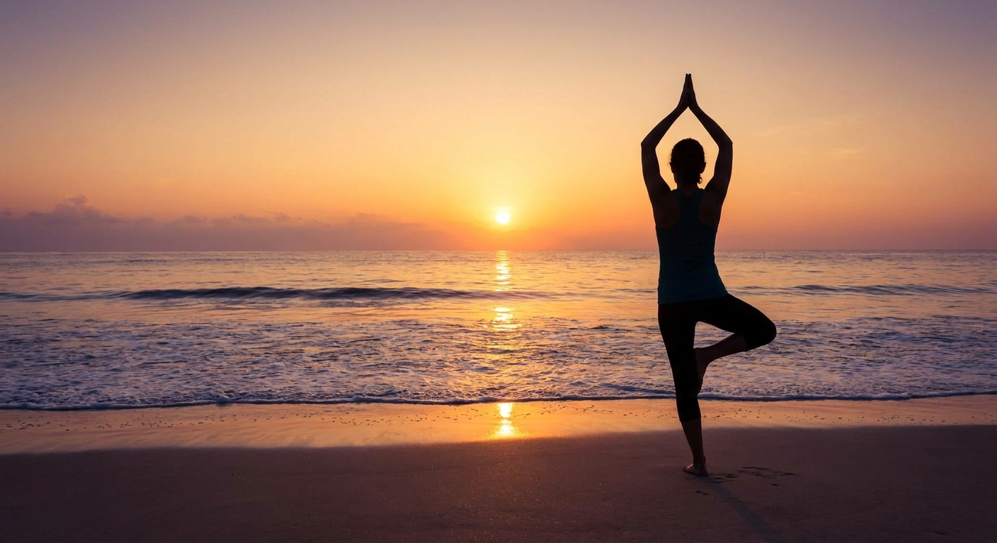 sunrise-yoga-beach-silhouette-dawn-light