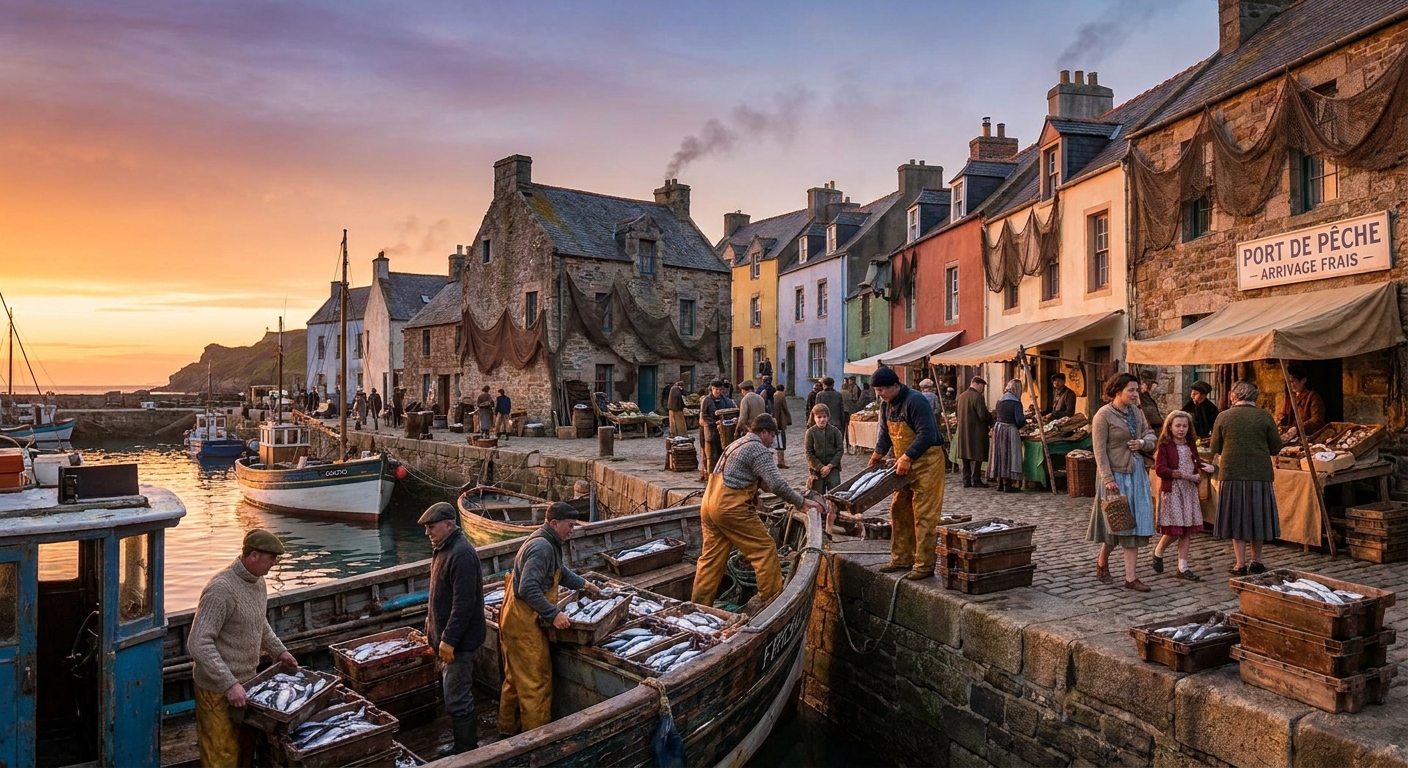 bustling-port-dawn-fresh-catch-fishermen