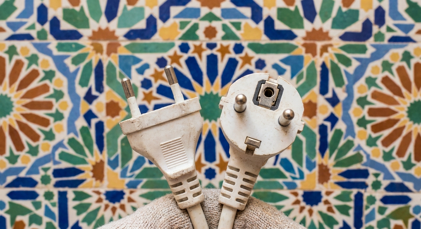 type-c-e-power-plugs-morocco-tile-background