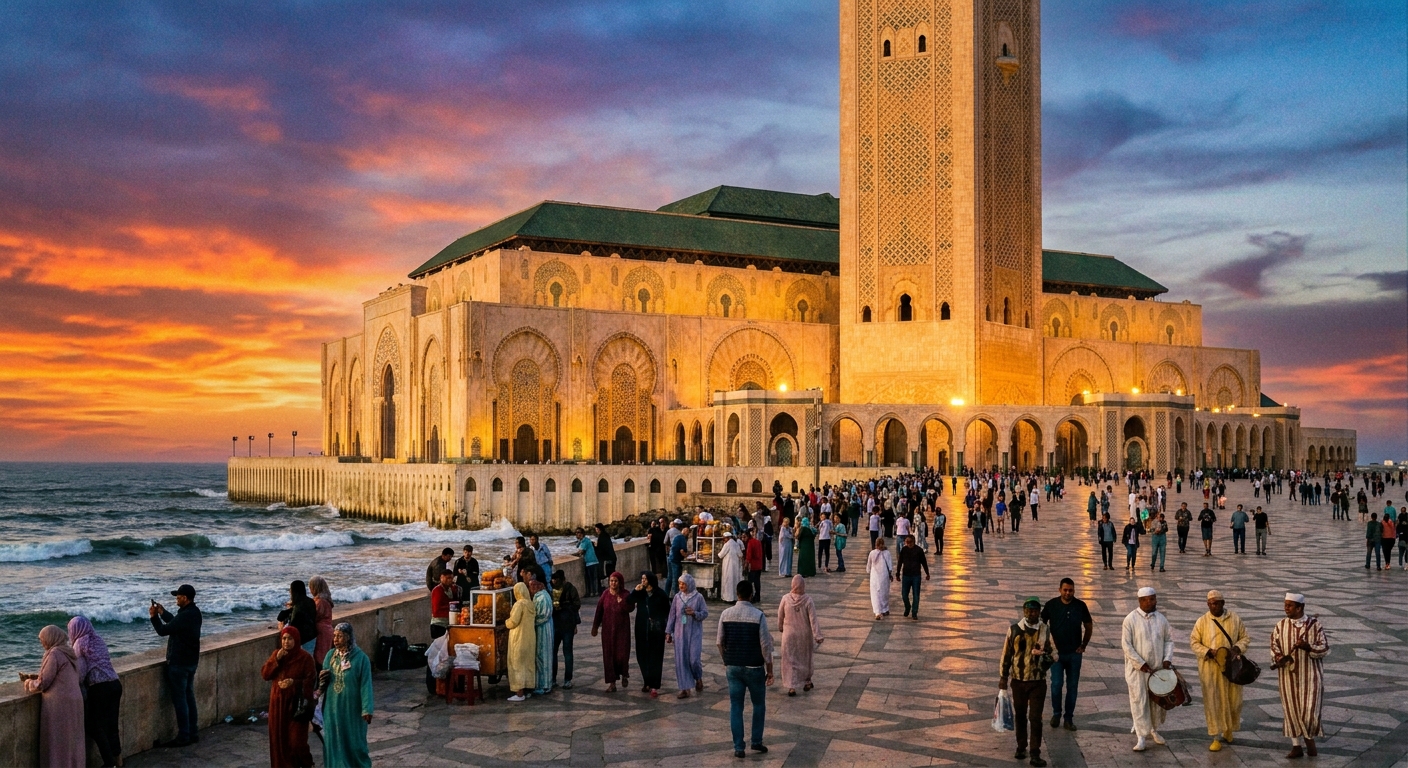 hassan-ii-mosque-casablanca-architecture-vibrant-atmosphere